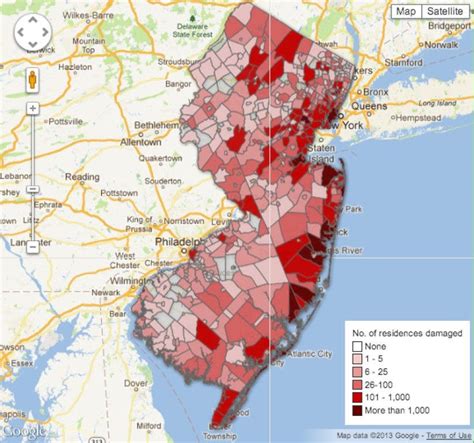 Interactive Map Assessing Damage From Superstorm Sandy Lawrenceville
