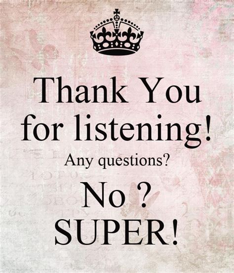 Thank You For Listening Any Questions 099abel