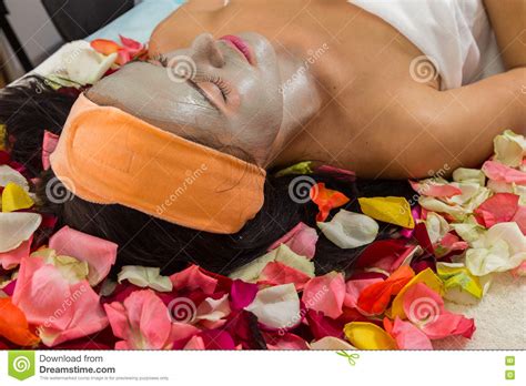 Beautiful Girl At Spa Procedures Stock Image Image Of Lying Face 74561243