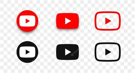 Collection Dicônes De Logo Youtube Dans Un Style Différent Icônes De