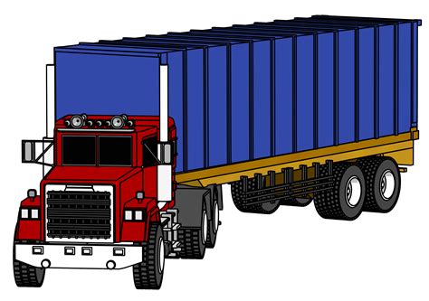 18 Wheeler Truck Clipart At Getdrawings Free Download