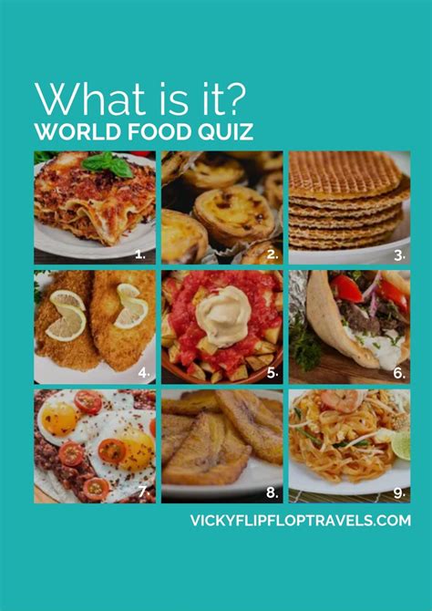 50 Great World Food Quiz Questions And Answers