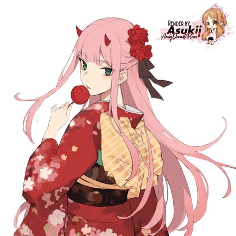 Download Zero Two Render Png Png And  Base