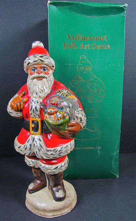 Vaillancourt Folk Art American Santa Grolier 1988 Edition 829 Etsy