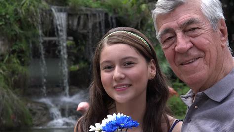 Grandfather And Teen Girl Royalty Free Video