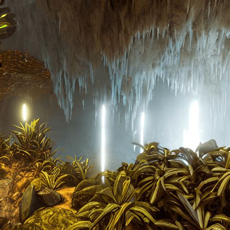 Bioluminescent Caves · Creative Fabrica