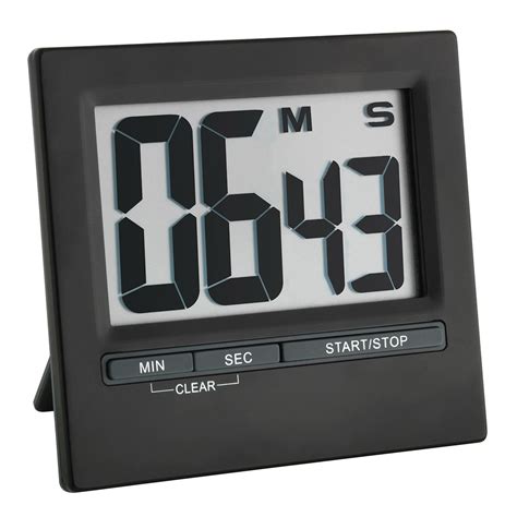 Digital Timer And Stopwatch With Aluminium Surface Tfa Dostmann