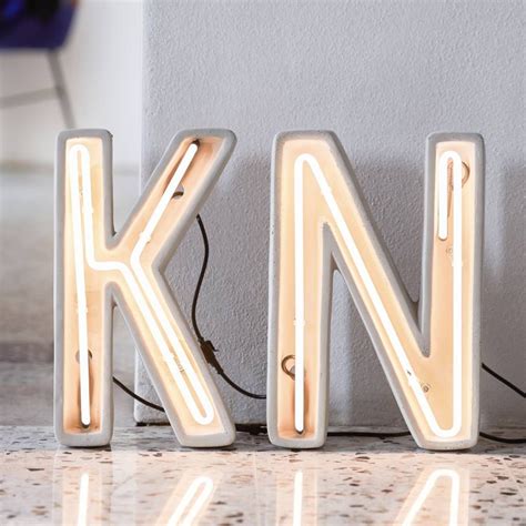 Concrete And Neon Indoor Outdoor Letters By The Letterologists