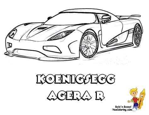 Striking Supercar Coloring | 19 Free | Super Cars | Koenigsegg