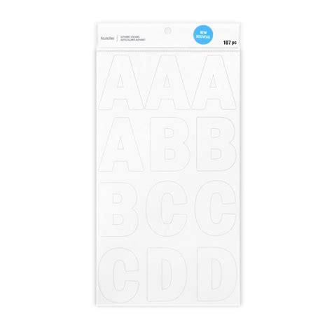 White Alphabet Stickers By Recollections™ Michaels