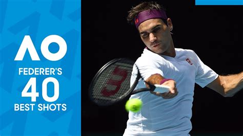 Happy Birthday Roger Federers 40 Best Australian Open Shots Youtube