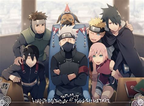 El Cumple Años De Kakashi Sensei 🎉😆😜 Naruto And Sasuke Naruto Anime