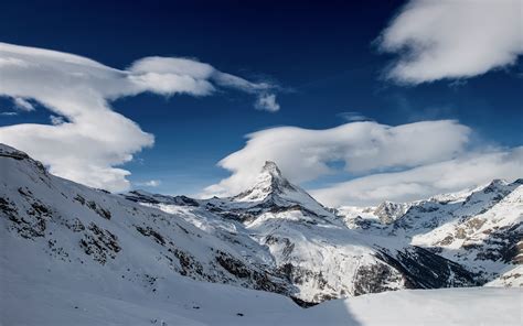Mountains Snow Winter Switzerland Landscape Wallpaper Nature And