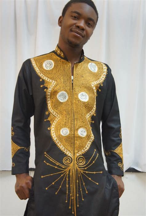 Nigerian Brocade With Nigerian Style Contrast Embroidery