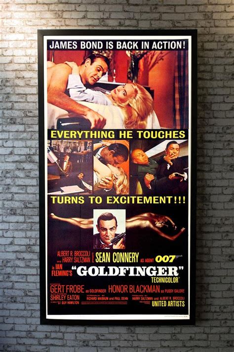 Goldfinger 1964 Poster For Sale At 1stdibs