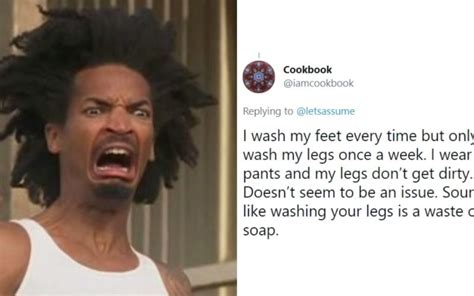 white people confess not washing their legs twitter reacts hilariously