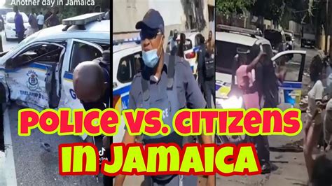 police vs citizens in jamaica youtube