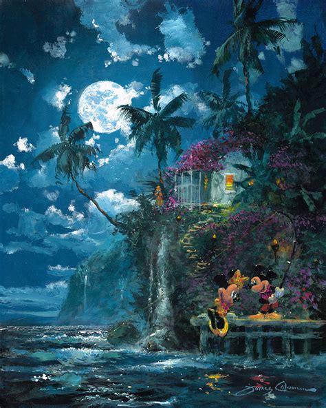 Disney Night Fishin In Paradise By James Coleman Art Center Gallery