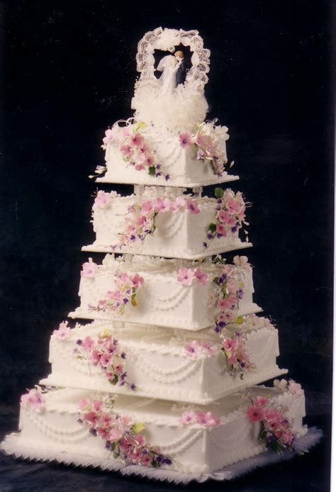 All of my cakes are bespoke to you. Square Wedding Cakes « Taylor's Bakery