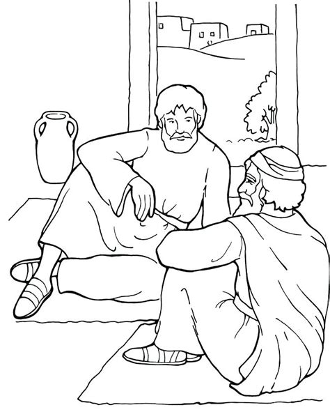 Jesus Heals The Sick Coloring Pages At Free