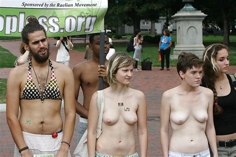 XXX TOPLESS PROTESTERS TITS OUT IN PUBLIC 25123295