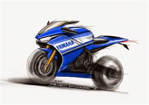 Bmw Concept Roadster Ducati Panigale And Yamaha R25 Sketch Bikes