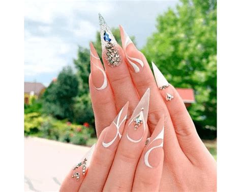 25 Stunning Diamond Nail Designs And Ideas 2023 Fabbon