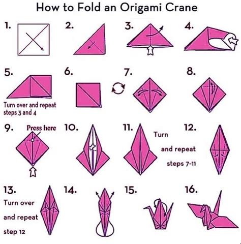 Easy Origami Crane Instructions