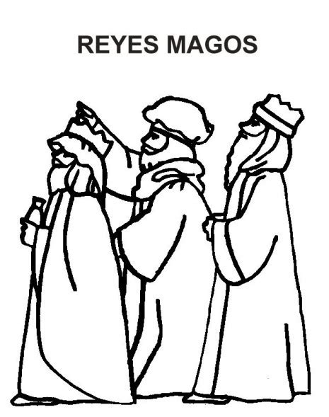 Los tres Reyes Magos para colorear Colorear imágenes