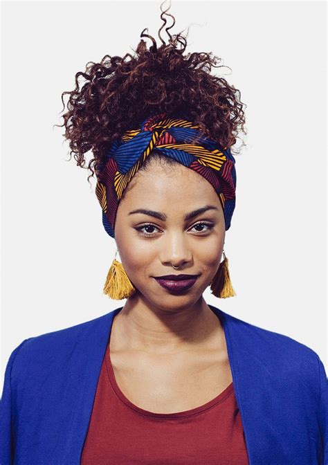 Demi-turban wax | Naturlocken frisuren, Lockige frisuren, Haar styling