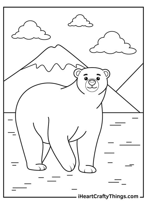 Polar Bear Coloring Page