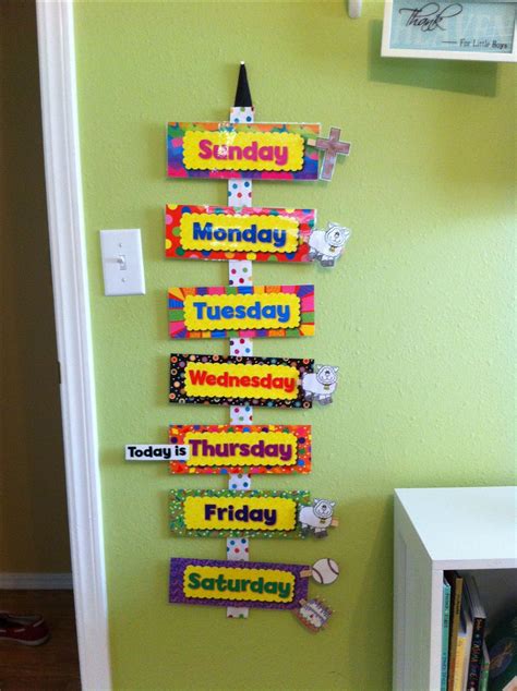 Pin By Nicky Engel On Days Of The Week Kids Calendar Preschool