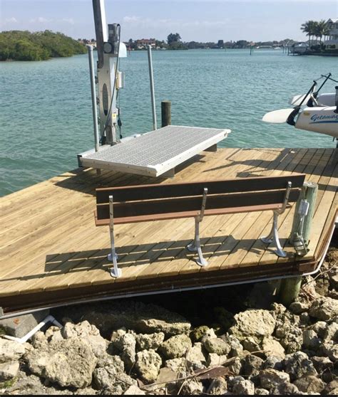 Dock Install Sarasota Florida Custom Dock And Davit Inc