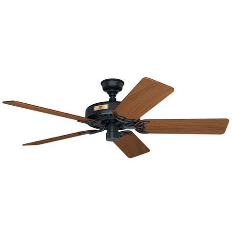 Shop our selection of indoor ceiling fans, available in a variety of styles and sizes to complement your décor. Black Outdoor Ceiling Fan with Teak Wood Blades | 23863 ...