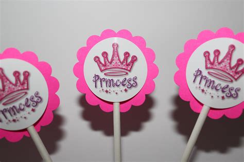 Princess Crown Party Cupcake Toppers On Luulla