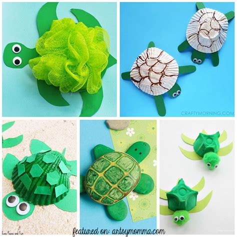 Printable 3d Turtle Paper Craft For Kids Easy Kids Cr