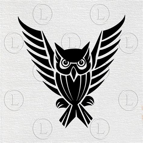 Owl Svg Owl Vector Graphics Bird Svg Owl Drawing Svg Etsy