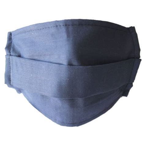 3 Layer Cloth Face Mask Navy Blue Health And Beauty Buy Online In