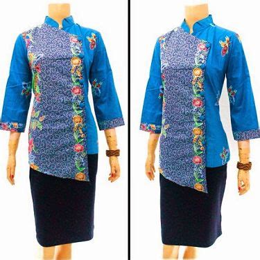 Batik hanya di satu sisi kemeja saja sedangkan sisi lainnya adalah warna yang dominan dan polos. 20 Model Baju Batik Kancing Samping untuk Kerja | Model ...