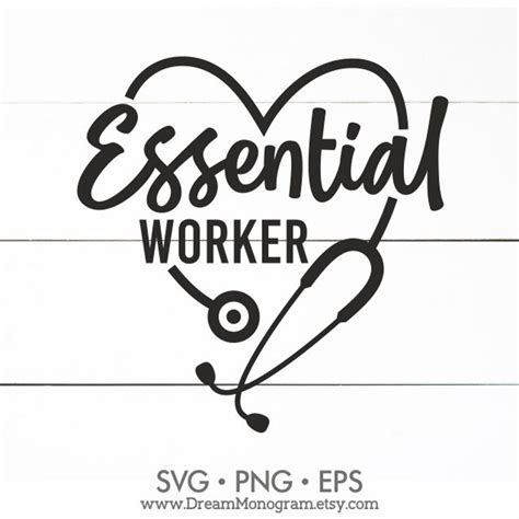 Essential Worker Svg Essential Nurse Medical Worker Doctor Etsy