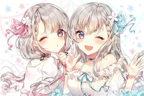Anime Character Girl Twins Anime Girl