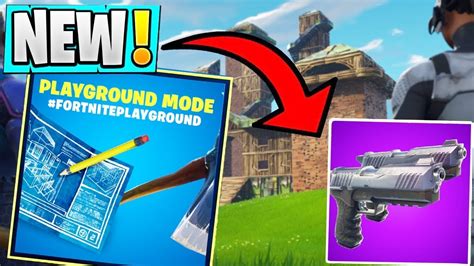 New Playground Mode Before It Was Removed In Fortnite Battle Royale