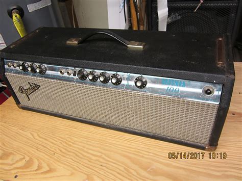 Fender Bassman 100 Silverface Tube Amp Head Vintage Fullerton Reverb