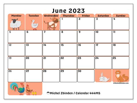 Calendar June 2023 Campaign Ms Michel Zbinden Gy