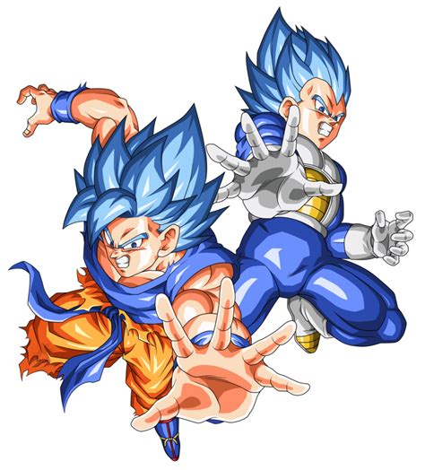Goku And Vegeta Super Saiyajin Blue By Arbiter720 Son Goku Goku E
