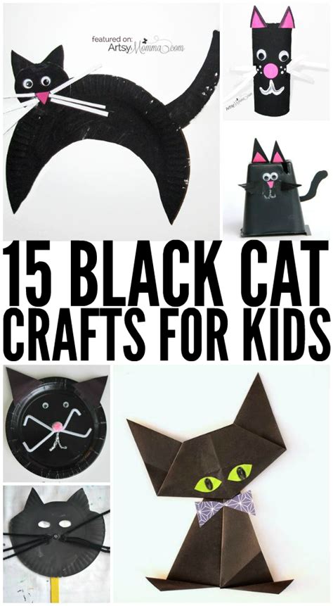 15 Adorable Black Cat Crafts For Kids Artsy Momma