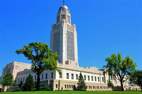 Nebraska State Capitol Building In Lincoln Nebraska Encircle Photos
