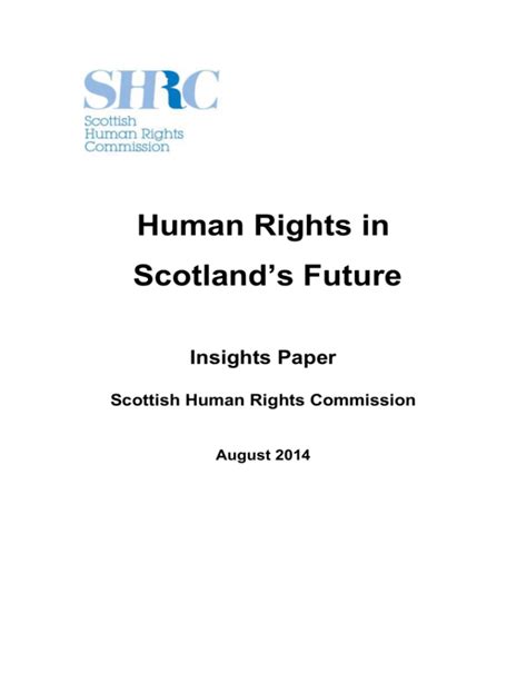 `human rights in scotland`s future` scottish human rights