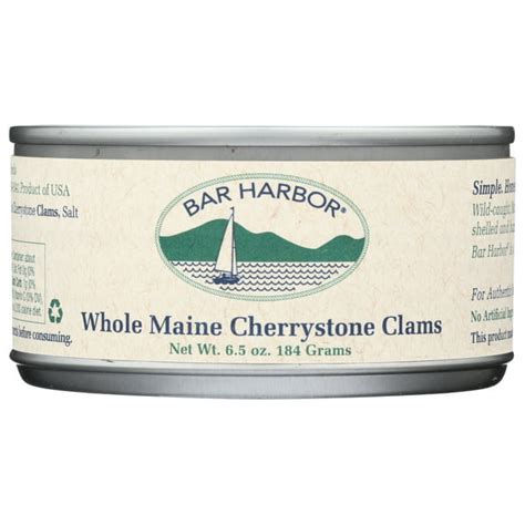 Bar Harbor Whole Maine Cherrystone Clams 65 Oz Can