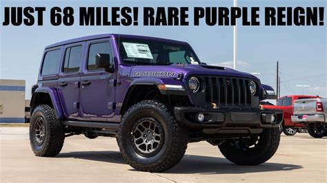2023 Jeep Wrangler Rubicon 392 In Purple Reign Just 68 Miles Youtube